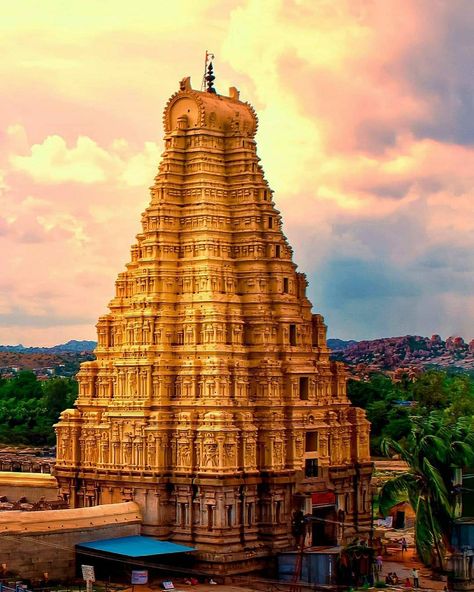 💛KARNATAKA FOCUS❤ on Instagram: “Dramatic Hampi - Virupaksha temple . The Hemakuta hill lies between the Virupaksha temple complex to the north and the Krishna temple to…” Brihadisvara Temple, Karnataka Architecture, Hampi Temple, Virupaksha Temple Hampi, Temple Png, Virupaksha Temple, Temple Images, H Letter Images, Temple Drawing