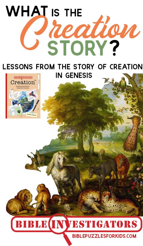 What is the Creation story? Discover important lessons your kids will learn from the story of Creation in Genesis. Homeschool Notebooking, Biblical Homeschooling, Story Of Creation, Homeschool Advice, Homeschool Board, Bible Resources, Parenting Girls, Homeschool Tips, Bible Study Methods