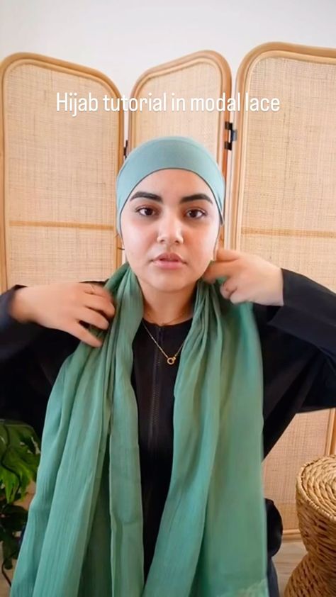 Bella Hijabs (@bellahijabs) • Instagram photos and videos Lace Hijab, Ramadan Collection, Hijab Ootd, Muslimah Fashion, Hijab Tutorial, Face Shape, Seafoam Green, Flat Iron, Sea Foam