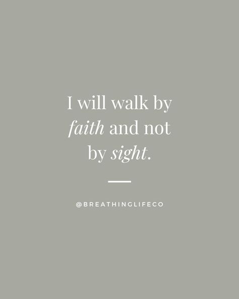 Walking by faith, not sight! 🚶‍♀️ - #FaithFilledWomen #ChristianWomenLeaders #PrayerfulLiving #GodlyInspiration #SheReadsTruth #BreathingLifeCo #BreathingLife #ChristianAesthetics #GraceUponGrace #WomenOfTheWord #SoulScripts #ChristianWomenInfluence #BeStillAndKnow #Proverbs31Woman #ChosenByGod #DailyDevotionals #GodlyWomanhood Walk In Faith, Walk With God, Walk By Faith Not By Sight, Faith Quotes Strength, Soul Scripts, Proverbs 31 Woman, Christian Prayers, Women Leaders, Christian Bible Quotes