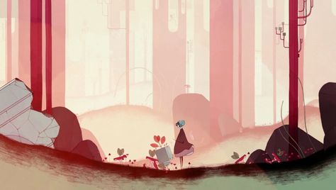 GRIS: Explore a Surreal Watercolor Landscape in a New Video Game by Nomada Studio | Colossal Surreal Watercolor, Video Game Backgrounds, Game Background Art, Bg Design, Video Game Design, Colossal Art, Landscape Concept, Child Of Light, Game Illustration