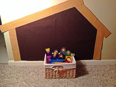 Nativity Craft, Felt Boards, Christmas Toddler, Felt Wall, Nativity Scenes, Nativity Sets, Christmas Play, Christmas Felt, Felt Christmas Tree