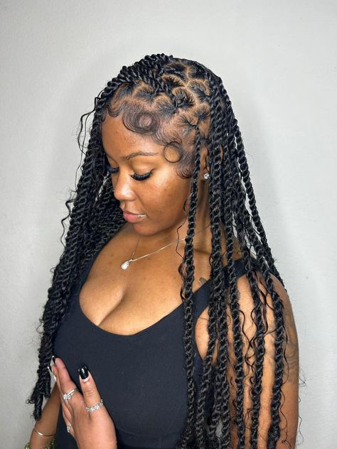 Triangle Part Passion Twists, Trending Black Hairstyles 2023, 13x6 Vs 13x4 Frontal, White Bodysuit Outfit Black Women, Long Invisible Locs With Curls, Twist With Weave Hairstyles, Boho Passion Twists Black Women, New Braid Styles 2023, Island Passion Twist