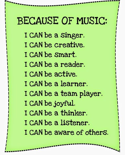 SING-PLAY-CREATIVELY: Why MUSIC is so Important in Child Development Music Education Quotes, Music Bulletin Board, Music Bulletin Boards, Music Classroom Decor, Elementary Music Education, Music Curriculum, Preschool Music, Music Worksheets, Elementary Music Classroom