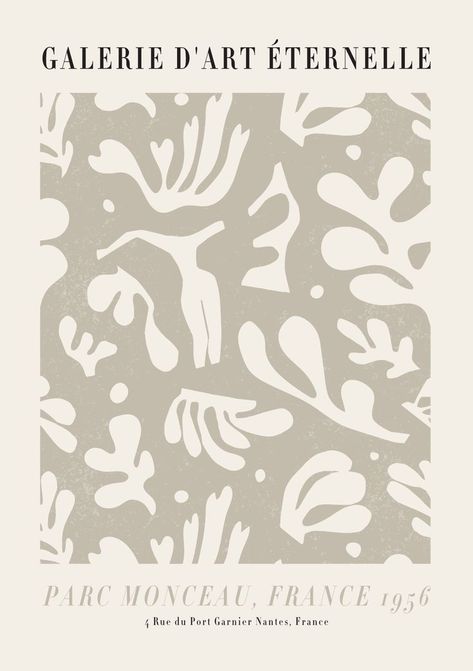 Illustration with white leaves in a grey square, against a light background with text at the top and bottom. The monochrome colours will create a stylish overall-look for your home, and this print will look beautiful together with some classic black and white photographs in a gallery wall. Aesthetic Posters Black And White, Room Frames, Brown Artwork, Art Exhibition Posters, White Leaves, Monochrome Color, Monochrome Design, Original Art Prints, Charlotte North Carolina