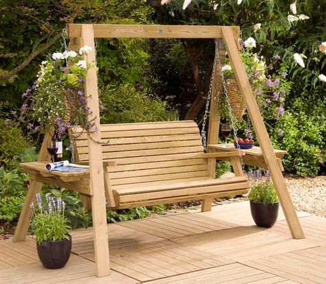 Woodworking Table Saw, Garden Swing Seat, Backyard Swings, Wooden Swing, Patio Swing, Garden Swing, Wooden Swings, Woodworking Table, Outdoor Swing