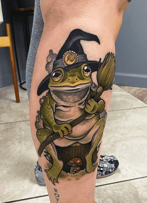 Toad Tattoo Design Ideas Images Halloween Frog Tattoo, Neo Traditional Frog, Toad Tattoo Design, Toad Tattoo, Corpse Bride Tattoo, Japanese Hand Tattoos, Cousin Tattoos, Piercing Inspo, Frog Tattoos