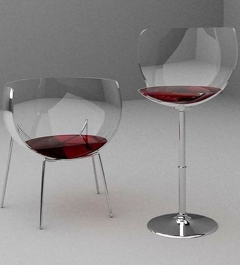 Glass Chair, Weird Furniture, Unique Furniture Design, Art Chair, Cafe Interior Design, Funky Furniture, Creative Furniture, Chaise Design, Cheap Furniture