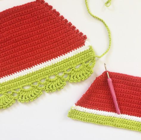 Ravelry: Watermelon Halter Top by Lori Carson Watermelon Crochet Top, Watermelon Crochet, Crochet Watermelon, Halter Top Pattern, Beginner Friendly Crochet, Bikinis Crochet, Crafting Inspiration, Crochet Tops Free Patterns, Crochet Stuff