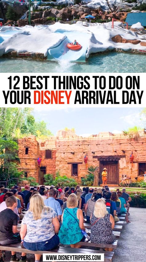 12 Best Things to do on Your Disney Arrival Day Disney World Itinerary, Disney World With Toddlers, Disney 2025, Disney World Packing, Travel Disney, Disney Board, Desert Travel, Disney Vacation Planning, Aulani Disney Resort