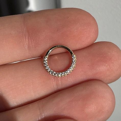 Gold Septum Piercing, Nose Septum Ring, Diamond Piercing, Gold Septum, Daith Earring, Nose Septum, Earring Piercing, Septum Nose, Daith Earrings