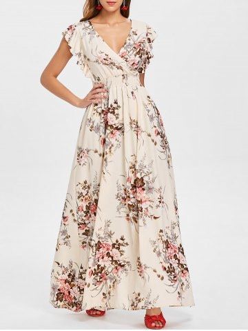 Bridesmaid Dresses Floral Print, Printed Bridesmaid Dresses, Easter Dresses For Women, Maxi Floral Dress, Flower Maxi Dress, Modern Hijab Fashion, Floral Dress Casual, Warm Dresses, Black Bridesmaid Dresses