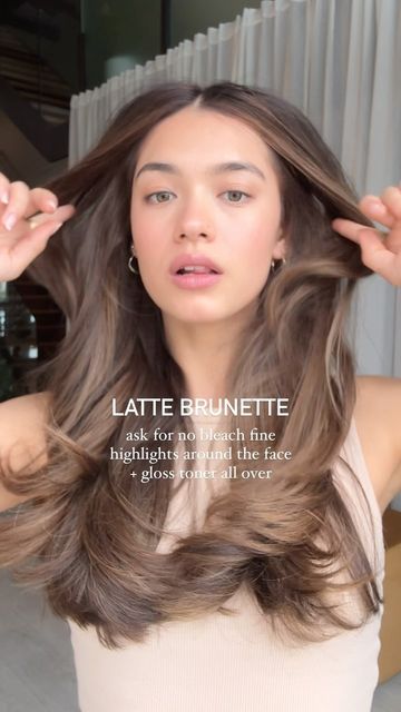 Laura Kim on Instagram: "It's all about classic, timeless and healthy hair in 2024 No bleach brunette highlight will make your hair glow with a beautiful movement DM me for more info 🥹 #expensivebrunette #nobleachbalayage #nobleach #lattebrunette #haircolour" Brunette Hair With A Few Highlights, Brunette Balayage Hair No Bleach, Balayage, Rich Brunette Highlights, Haircolour For Brown Girl, Low Maintenance Hair Color Brown, Single Color Light Brown Hair, Highlights Brown Hair No Bleach, Brown Hair With Highlights No Bleach