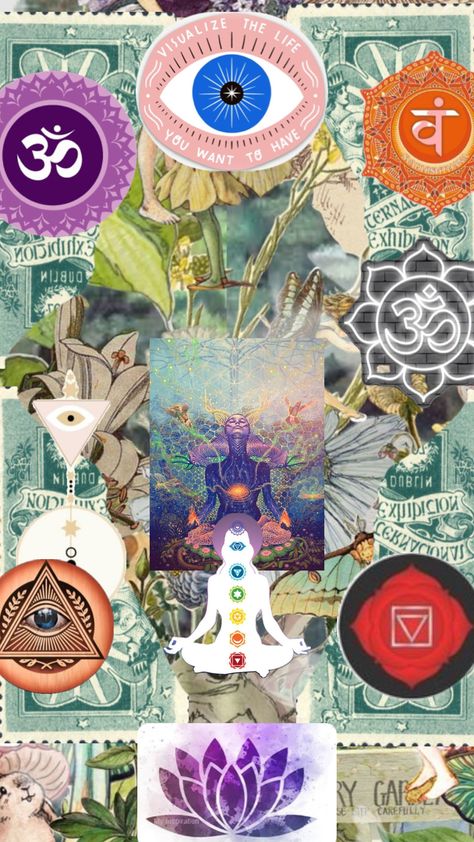 Chakra #yoga #chakra Chakra Aesthetic Wallpaper, Chakra Wallpaper Iphone, Chakras Aesthetic, Chakra Aesthetic, Spiritual Collage, Chakra Wallpaper, Hamsa Hand Tattoo, Hand Wallpaper, Dragon Tattoo Art