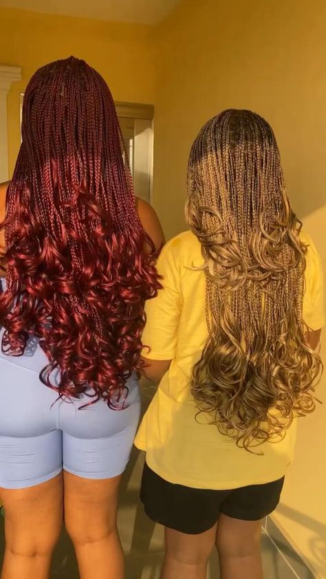 Spiral Braids, Curly Hairstyle Ideas, Short Box Braids Hairstyles, Curly Braids, Cute Braided Hairstyles, Braids Hairstyles Pictures, Cute Box Braids Hairstyles, Protective Hairstyles Braids, Hair Twist Styles