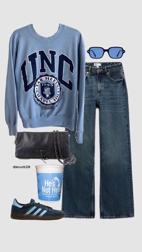 #gameday #unc #tarheels #outfit Unc Outfit, Outfit Shuffles, Unc Tarheels, Tar Heels, Gameday Outfit, Your Aesthetic, Connect With People, Creative Energy, Energy