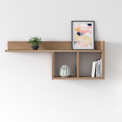 Ruumstore Wall Shelves Living Room, Small Wall Shelf, Diy Wand, Shelving Design, Regal Design, Wooden Wall Shelves, Wall Shelf Decor, Wall Shelves Design, Rustic Shelves