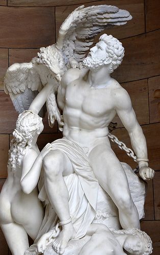 Inspiration for a new tattoo on my calf - The myth of Prometheus Prometheus Sculpture, Greek Mythology Tattoos, Roman Statue, Classic Sculpture, Greek Statues, Roman Sculpture, Mythology Tattoos, Greek And Roman Mythology, Greek Sculpture