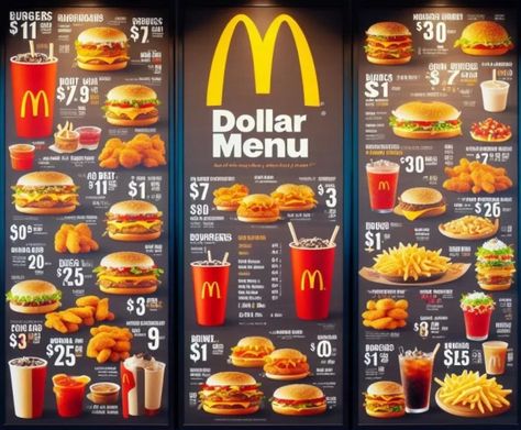 McDonald's Menu With Updated Prices In USA 2024 Mcdonald Menu Board, Mcdonalds Delivery, Resturant Menu, Sausage And Egg Mcmuffin, Mcdonalds Kids, Sausage Mcmuffin, Mcdonald Menu, Mcdonalds Gift Card, Secret Menu Items