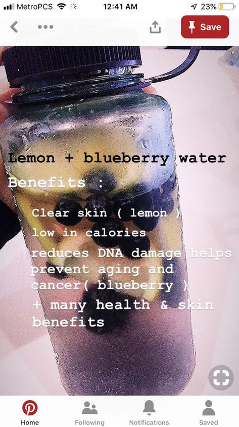 Blueberry Water, Snack Sani, Resep Smoothie, Easy Healthy Smoothies, Resep Diet, Infused Water Recipes, Detox Water Recipes, Fruit Infused Water, Healthy Drinks Smoothies