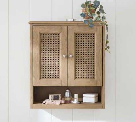 sausalito bath | Pottery Barn Bathroom Wall Cabinet Ideas, Small Bathroom Wall Cabinet, Behind Toilet Decor, Small Wall Cabinet, Cabinet Above Toilet, Behind Toilet, Pottery Barn Bathroom, Bathroom Wall Storage, Bathroom Wall Cabinet