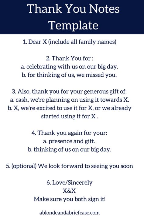 Wedding thank you note template. How to write your wedding thank you notes. Wedding Thank You Cards Wording, Wedding Planning Templates, Thank You Card Wording, Wedding Planning Printables, Thank You Note Template, Write Notes, Writing Thank You Cards, Bloc Party, Note Template