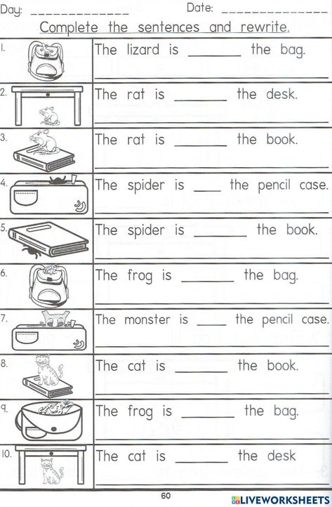 Proposition Worksheet For Grade 1, Prepositions For Grade 1, Year 1 Comprehension Worksheets, Ks1 English Worksheets, Position Words Worksheet Grade 1, Year 3 English Worksheet, English Year 1 Worksheet, Preposition Worksheets Grade 1, One And Many Worksheet For Class 1