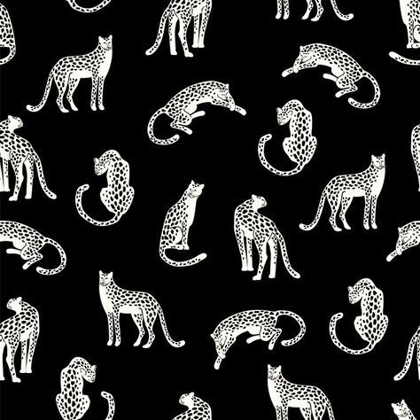 Seamless Animal Pattern, Freepik Pattern, Leopard Silhouette, Animal Mix, Texture Nature, Pattern Illustrations, Palm Tree Vector, Decal Ideas, Postcard Mockup