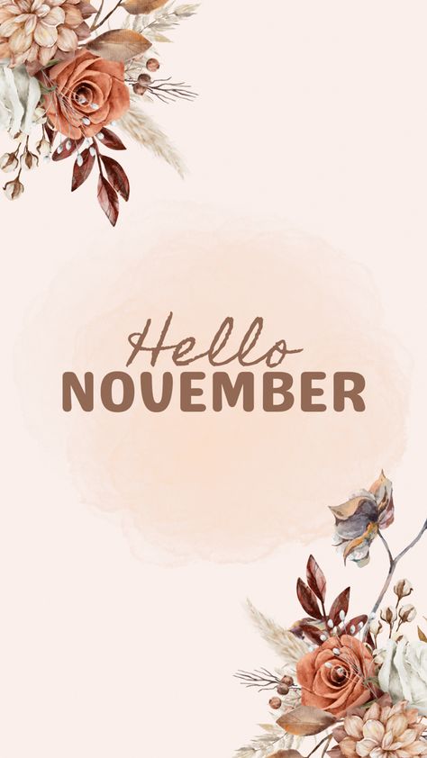 Hello November Wallpaper Iphone, Hello November Images, Hello November Wallpaper, Hello Novembre, November Wallpapers, Filofax Diy, November Backgrounds, Sagittarius Wallpaper, Monthly Wallpapers