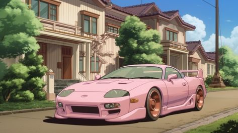 Japanese Cars Aesthetic Wallpaper Pc, Car Wallpaper Desktop Aesthetic, Supra Mk4 Landscape, Anime Car Backgrounds, Supra Mk4 Laptop Wallpaper, Anime Car Desktop Wallpaper, Car 16:9, Jdm Desktop Wallpaper 1920x1080, Supra Mk4 Desktop Wallpaper