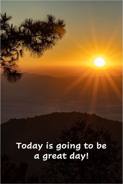 Today is going to be a great day! Its A Great Day Quotes, Today Will Be A Great Day, Today Will Be A Good Day Quote, How Is Your Day Going?, Great Day Quotes, 1st Birthday Wishes, Christian Thoughts, Grand Rising, Happy Day Quotes