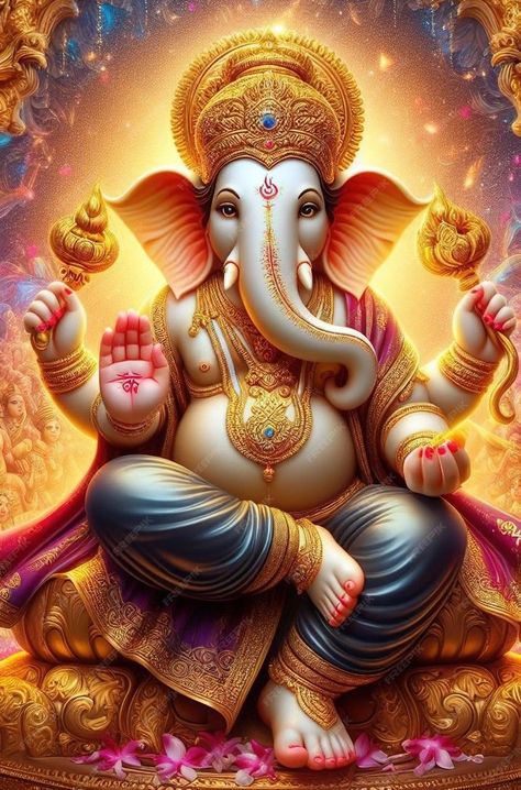 Ganesh Wallpaper Iphone Hd, Beautiful Ganesha Pictures, Ganesh Digital Art, Wallpaper Of Ganesha, Ganesh Ji Hd Wallpaper, Cute Ganesha Pics For Wallpaper, Ganesh Pictures, God Ganesha Hd Wallpapers, All Hindu Gods In One Picture Wallpaper