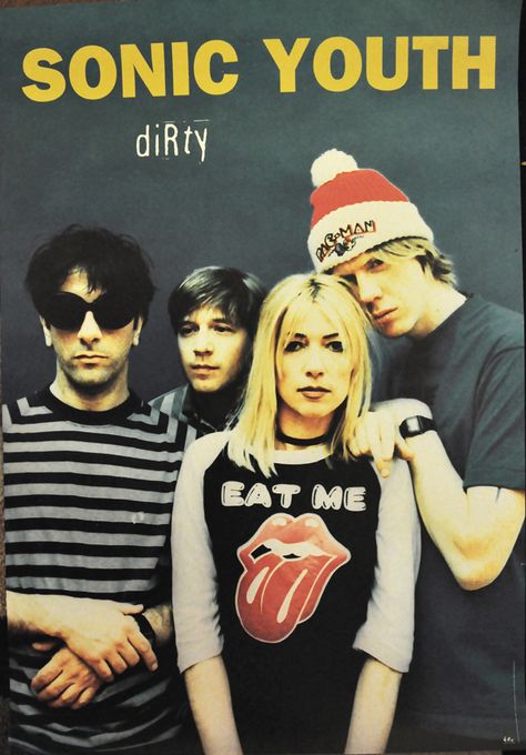 #style from the '90s: Sonic Youth. #grunge? Kim Gordon is a huge influence on my wardrobe. #music #kimgordon Sonic Youth Dirty, Kim Gordon, Sonic Youth, Riot Grrrl, 90s Music, Rock N’roll, Don Juan, I'm With The Band, New Rock