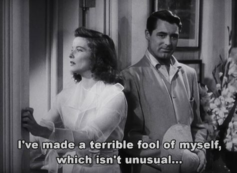 The Philadelphia Story (1940) Old Movie Quotes, Philadelphia Story, Classic Movie Quotes, The Philadelphia Story, Katherine Hepburn, Katharine Hepburn, Cary Grant, Movie Lines, Film Quotes