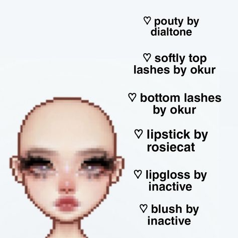 Everskies Face Names, Everskies Face Tutorial, Everskies Tutorial, Everskies Face Ideas, Everskies Face Combo, Everskies Face, Outfit Tutorial, Face Ideas, Pokemon Black