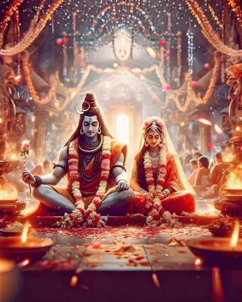 Shivshakti Images, Mahadev Parbati, Shiv Parvati Marriage, Mahashivratri Image, Shiv Vivah, Siva Parvathi Love Images, Mahashivratri Images, Marriage Images, Shiva And Parvati