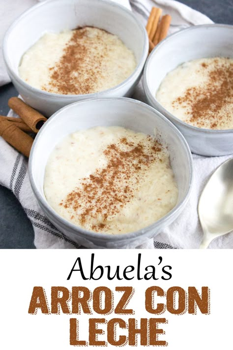 Cuban Rice Pudding, Cuban Rice Pudding Recipe, Cuban Rice, Cuban Desserts, Cuban Dishes, Night Cafe, Rice Pudding Recipe, Boricua Recipes, Cuban Cuisine