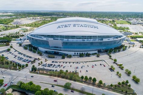 Drone Images of Dallas Cowboys Stadium - AT&T Stadium At&t Stadium, Cowboys Tattoo, Nfl Football Stadium, Dallas Cowboys Stadium, Dallas Cowboys Tattoo, Stadium Pics, Counting Blessings, Nfl Stadium, Cowboys Stadium