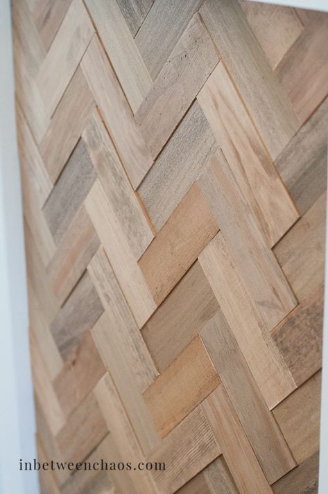 How to Lay Out a Herringbone Design | inbetweenchaos.com Herringbone Wood Fireplace Surround, Herringbone Wall Panel, Wood Herringbone Fireplace, Wood Herringbone Backsplash, Herringbone Wood Fireplace Wall, Herringbone Fireplace Wall, Herringbone Fireplace Surround, Herringbone Tile Fireplace, Diy Herringbone Wall