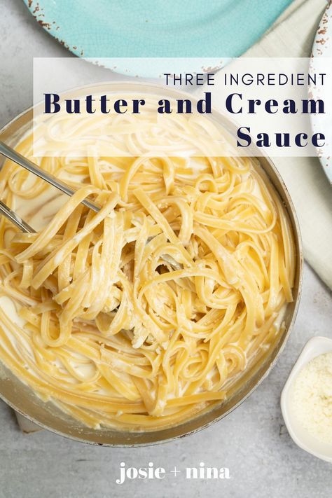 Buttery Sauce For Pasta, Light Pasta Cream Sauce, Pasta Sauce With Milk And Butter, Pasta With Light Cream Sauce, Butter Pasta Sauce Easy, Light Butter Sauce For Pasta, Cream Sauce Recipes Easy, Easy Pasta Cream Sauce, Quick Cream Sauce For Pasta