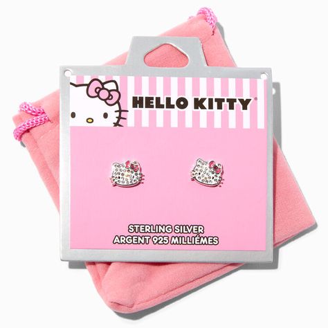 Hello Kitty Merch, Earrings Hello Kitty, Hello Kitty Stud Earrings, Hello Kitty Earrings, Hello Kitty Merchandise, Sanrio Stuff, Hello Kitty Jewelry, Hello Kitty Rooms, Hello Kitty Accessories