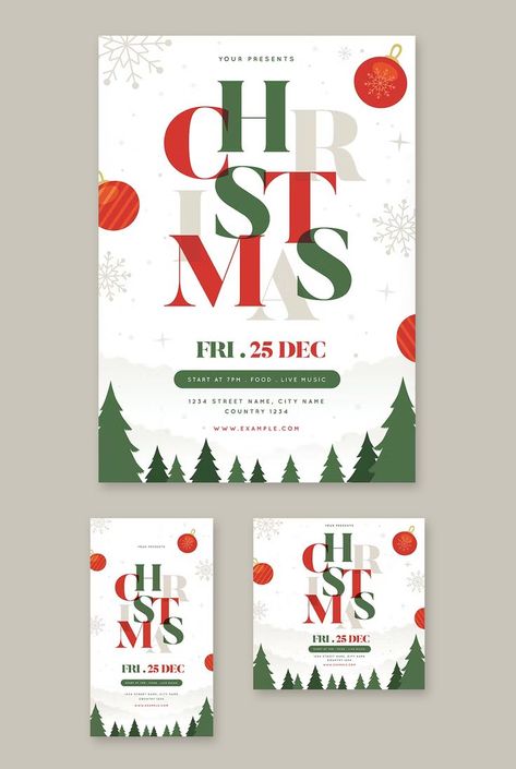 Natal, Xmas Flyer Design, Christmas Event Poster Design, Christmas Party Flyer Design, Christmas Event Flyer, Poster Christmas Design, Christmas Creative Post, Christmas Layout Design, Christmas Post Instagram