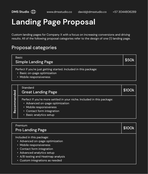 Client Proposal Templates, Design Brief Template, Website Proposal, Proposal Quotes, Quote Template, Proposal Template, Project Proposal, Page Sizes, Business Proposal