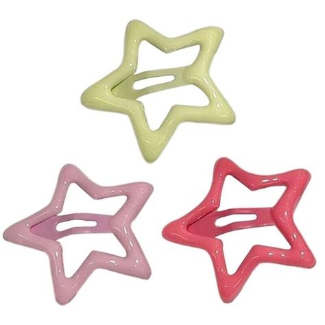 Y2k Hair Pins, Star Pins Hair, Stars Hair Clip, Star Shaped Things, Y2k Hair Clips, Star Hair Pins, Cute Hairpins, Star Hairpin, Y2k Hair Accessories