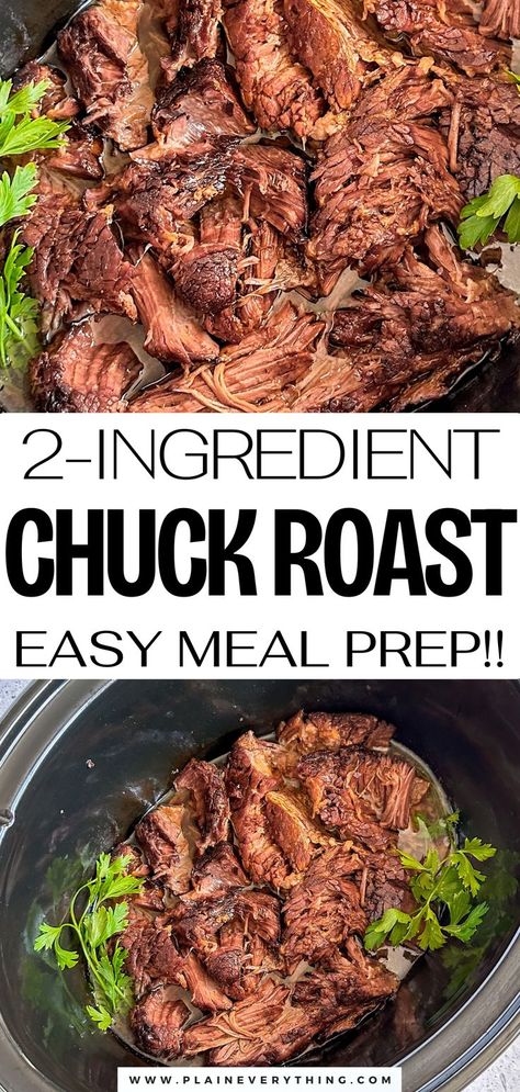 Easy Crock Pot Beef Chuck Roast Recipe Crock Pot Recipes Chuck Roast, Chuck Roast In Crockpot Recipe, Shredded Beef Chuck Roast, Frozen Pot Roast In Crockpot, Slow Cooked Beef Chuck, How To Make Chuck Roast In Crock Pot, Beef Roast Crockpot Recipes Healthy, Beef Chuck Tender Steak Recipes Crock Pot, Recipe Using Chuck Roast