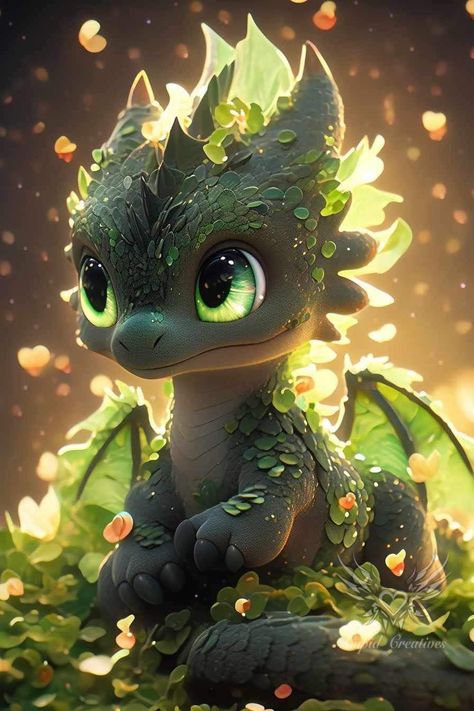 Baby Dragon Art, Mythical Creatures Fantasy, Dragon Artwork Fantasy, Cute Animal Clipart, Cute Fantasy Creatures, Dragon Pictures, Little Dragon, Dragon Artwork, Mythical Creatures Art