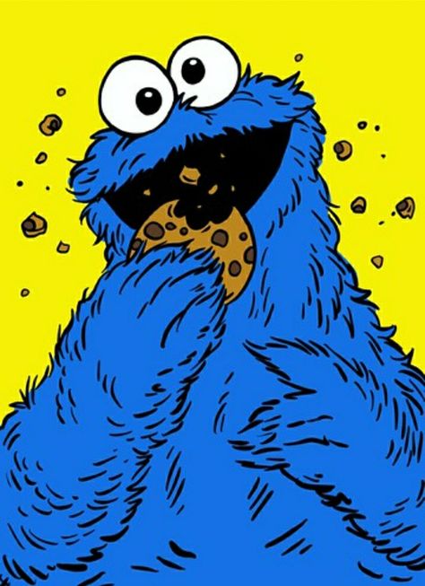 Cookie Monster Cartoon, Cookie Monster Pictures, Cookie Monster Drawing, Cookie Monster Images, Cookie Monster Wallpaper, Monster Tattoo, Monster Cartoon, Rockabilly Art, Atlanta Art