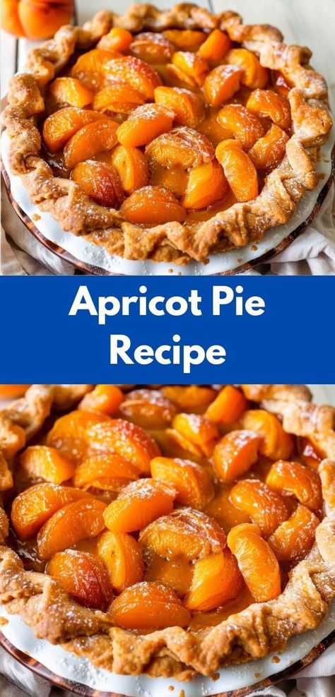 Apricot Pie Recipe, Apricots Recipes, Apricot Pie, Pie Ideas, Apricot Recipes, Apricot Chicken, Pie Baking, Baking Inspiration, Chicken Pie