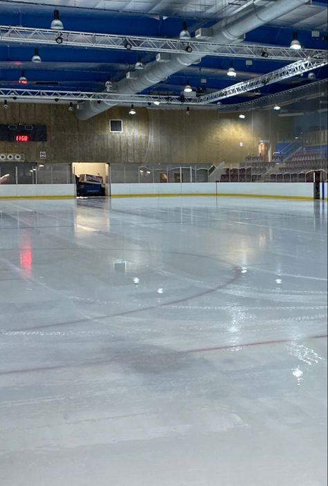 Hockey Ice Rink, Ice Hockey Rink, Hockey Aesthetic, Blue Smile, Luxury Aesthetics, Hockey Arena, Ice Skating Rink, Episode Backgrounds, Skating Rink