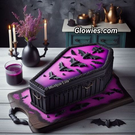 Halloween Coffin Cake, Coffin Cake, Scary Halloween Cakes, Skull Cake, Halloween Coffin, Halloween Cake, Halloween Cakes, Hallows Eve, Scary Halloween